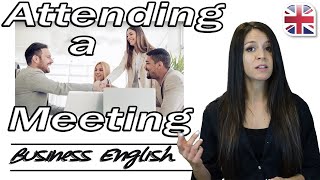 Attending a Meeting in English  Useful Phrases for Meetings  Business English [upl. by Ella802]