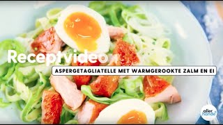 Tagliatelle van asperges met zalm en ei  recept  Allerhande [upl. by Acinaj542]