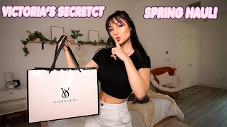 TRY ON HAUL  Victorias Secret Mini Spring Haul [upl. by Amleht336]