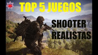 TOP 5 JUEGOS SHOOTER TACTICOS MAS REALISTAS PARA PC [upl. by Taro254]