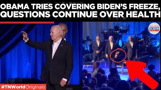 Joe Biden Appears to Freeze At LA Fundraiser Obama Steps in to Lead  US Elections 2024 [upl. by Columbine]