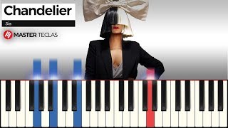 Chandelier  Sia  Piano Tutorial  Partitura [upl. by Areta]