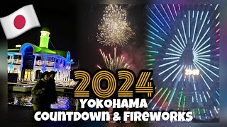 2024 Countdown amp Fireworks Yokohama Cosmo World  31st Night  New Year Celebration  Japan [upl. by Acinahs]