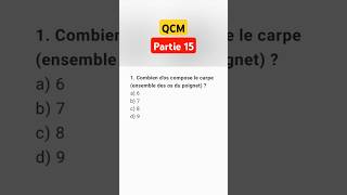 QCM  ANATOMIE 15 [upl. by Chip]