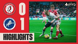 Bristol City 01 Millwall  Highlights [upl. by Asoramla566]