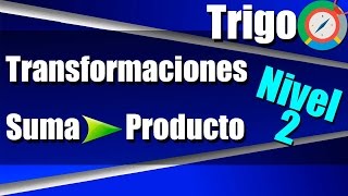 Transformaciones de Suma a Producto  Ejercicios Resueltos  Nivel 2 [upl. by Deach37]