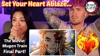 Set Your Heart Ablaze 😭🔥  Demon Slayer The Movie Mugen Train Reaction Final Part [upl. by Reg]