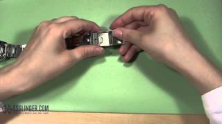 How to Install a Spring Loaded Buckle Extender to Metal Watch Bands [upl. by Hamirak803]