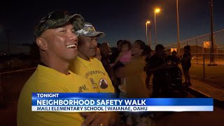 Waianae coast community comes together for Community Safety Walk [upl. by Heaps390]