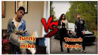 funny mike vs Trench Family from youngest to oldest 2023 [upl. by Enyar]