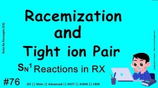 Solvolysis Reaction Mechanism  SN1 Reaction  Stereochemistry  Racemic Mixture [upl. by Ahsahtan]