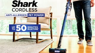 Shark AntiAllergen Cordless Vacuum  SelfCleaning Brushroll Stick Vacuum  Pet Hair Vacuum [upl. by Pettifer]