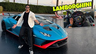 DRIVING LAMBORGHINI FOR THE FIRST TIME 🤑 [upl. by Ttik]