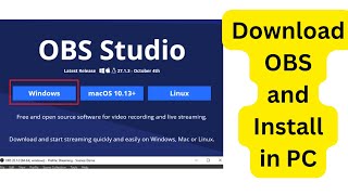 How to download OBS and Install in Laptop [upl. by Rayburn]