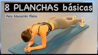 8 PLANCHAS básicas para Fortalecer tu COREABDOMINAL [upl. by Chessa447]