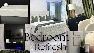 Primary Bedroom Refresh  Budget Friendly bedroom makeover [upl. by Lisan707]