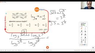 2017 LYS LOGARİTMA SORUSU yks2024 e hazırlık [upl. by Ymar874]