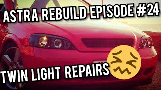 Astra Rebuild Episode 24 Morette headlight repairs [upl. by Adien525]