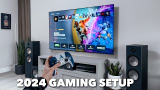 My 2024 Gaming Setup amp Living Room Tour [upl. by Inoliel]