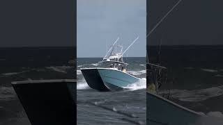 FREEMAN CRUSHES THRU ROUGH SEAS  ROUGH INLETS  Boats at Jupiter Inlet [upl. by Aurelea]