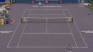 Roger Federer vs Andre Agassi 2003 only the tennis 12 [upl. by Artenek]