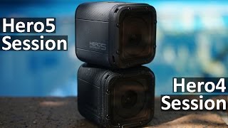 GoPro Hero5 Session vs GoPro Hero4 Session  Side By Side Comparison  DansTubeTV [upl. by Arbua950]