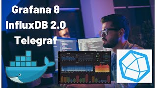 Grafana 8 InfluxDB 2 and Telegraf  Create First Grafana Dashboard [upl. by Htirehc]