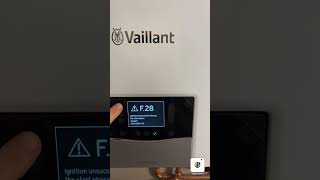 how to reset vaillant ecotec plus new model reset f 28 [upl. by Sherrard269]