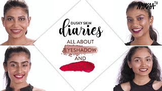 Top Must Have Eyeshadows  Lipsticks  Dusky Skin Diaries Ft Debasree Banerjee  Nykaa [upl. by Sanoy]