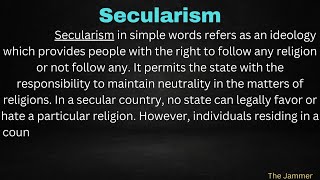 Essay On Secularism With Easy Language In English [upl. by Dodds]