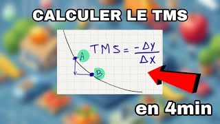 Calculer le Taux Marginal de Substitution TMS L1 AES  Microéconomie [upl. by Shuman]