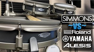 Simmons vs Everybody Is Simmons just as good as Roland Yamaha and Alesis [upl. by Schilling]