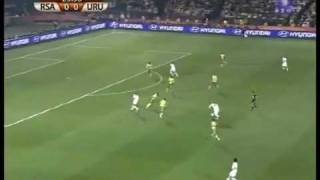 Goal Forlan South Africa Uruguay [upl. by Eikcaj]