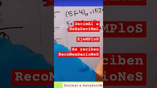 Decimal a Hexadecimal [upl. by Harriott7]