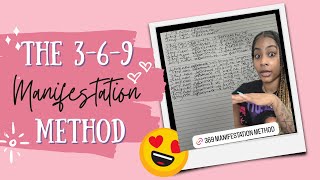 HOW TO DO THE 369 MANIFESTATION METHOD CORRECTLY 💡 [upl. by Hescock]