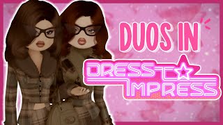 Playing Dress To Impress AS DUOS  ROBLOX [upl. by Aglo]