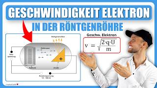 Geschwindigkeit eines Elektrons im Elektrischen Feld  Röntgenröhre Beschleunigungsspannung [upl. by Yt]