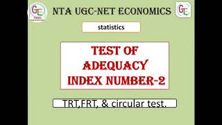 Test of adequacy Index number  2 [upl. by Enrichetta581]