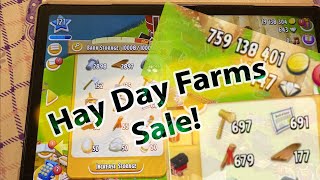 Hay Day Farms Sale  Last accounts with resources [upl. by Alat]