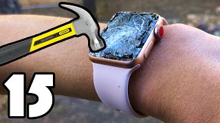 15 WAYS TO BREAK AN APPLE WATCH [upl. by Dutchman594]