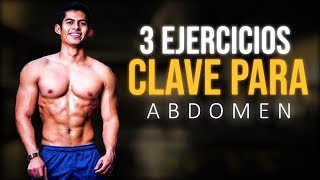 ¡LOS 3 MEJORES EJERCICIOS PARA TU ABDOMEN [upl. by Nappy95]