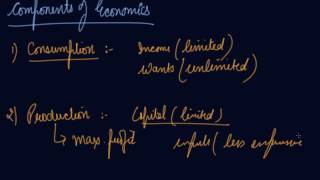 Components of Economics  Class 11 Economics Concept of Economics and Significance of Statistics [upl. by Barram200]