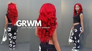 GRWM for The FIRST DAY of High School  Senior Year [upl. by Aynna]