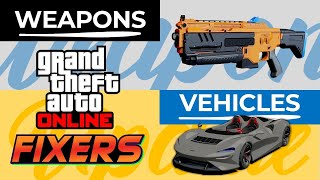 GTAO Fixers December Update  Car and Weapons Ideas  EP02 [upl. by Enelaj]