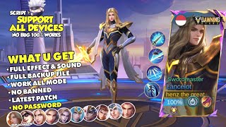 NEW Script Skin Lancelot HERO Dawning Star No Password  Full Effect amp Sound With Logo  Latest [upl. by Welcy]