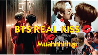 BTS Real Kiss  All BTS kissing moments surprising BTS kiss collection [upl. by Anitniuq]