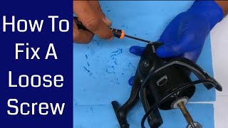 How to fix a loose screw on fishing reels Fishing Reel Repair [upl. by Essenaj]