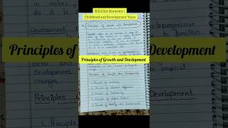 ✨Principles of Growth and Development  BEd 1st semester notes educatedbeings bednotes [upl. by Marra805]