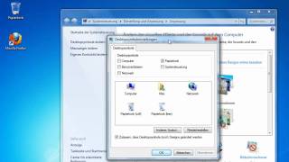 Windows 7  DesktopSymbole anzeigen und ausblenden [upl. by Adnilasor]