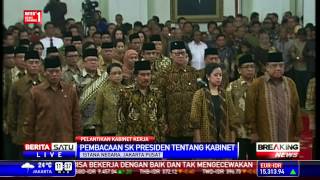 Pelantikan Menteri Kabinet Kerja JokowiJK [upl. by Arahd]